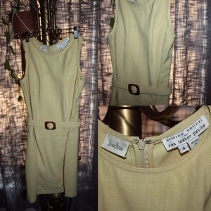 VINTAGE Neiman Marcus Andrea Polizzi belted dress